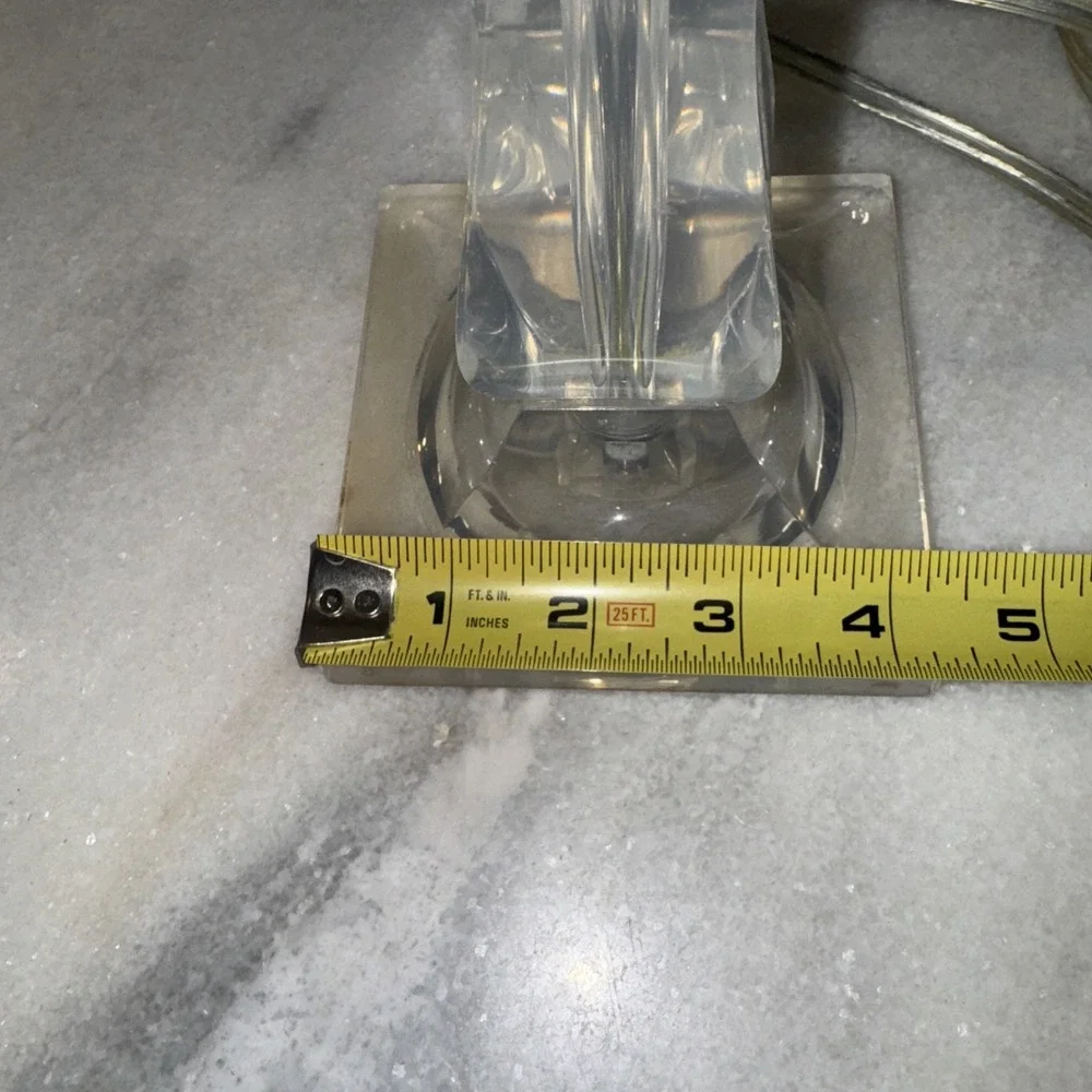 Vintage‎ Rare MCM Clear Lucite Lamp GW997